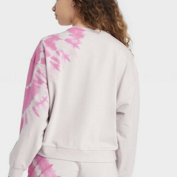 Joy Lab Bubble Gum Pink & Lilac Long Sleeved Top/Pullover Sweatshirt Size XS/S - Picture 2 of 12